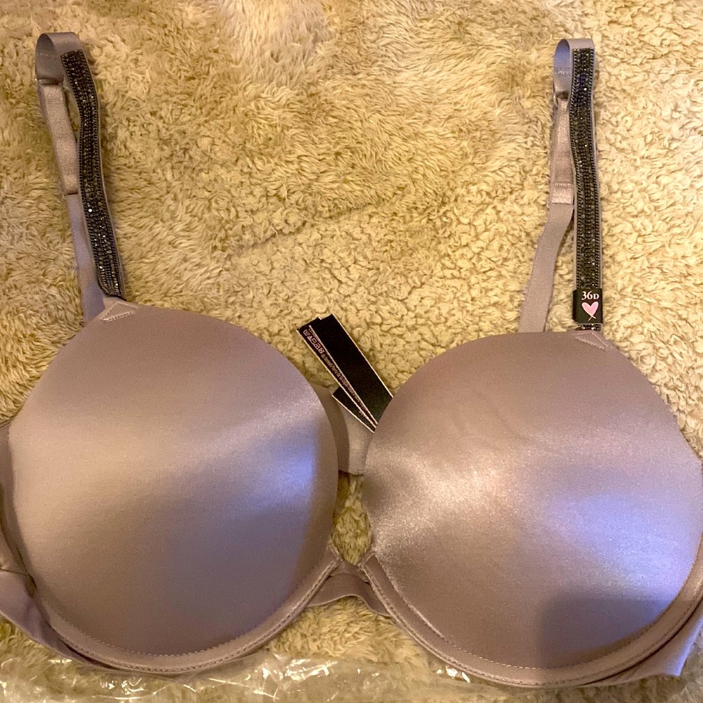 Brand new 36 D Victoria Secret Bra with crystal straps